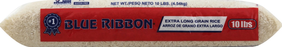 slide 3 of 5, Blue Ribbon Extra Long Grain Enriched Rice 10 lb, 10 lb