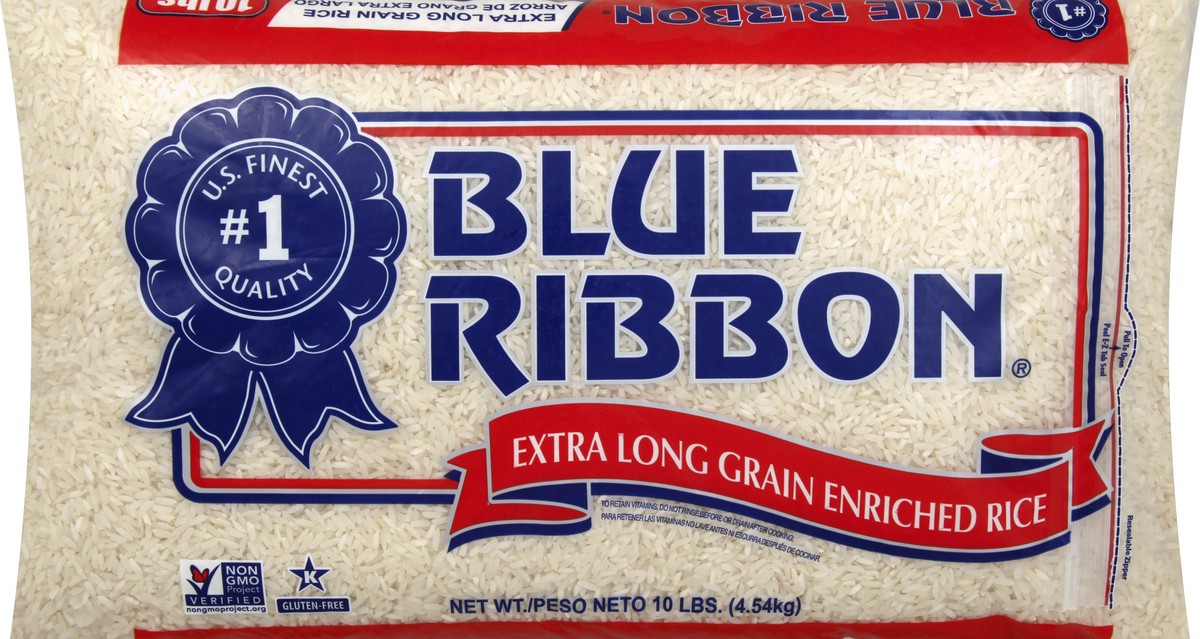 slide 5 of 5, Blue Ribbon Extra Long Grain Enriched Rice 10 lb, 10 lb