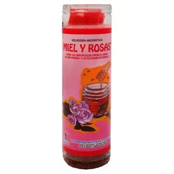 Brilux Miel y Rosas Candle - Red Wax