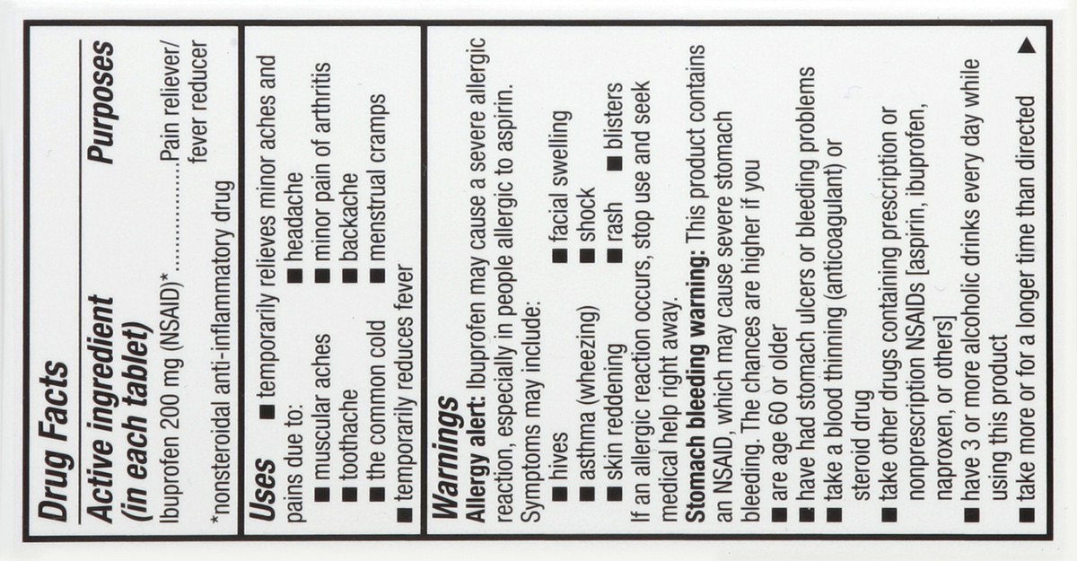 slide 5 of 5, Kroger Ibuprofen Pain Reliever Coated 200Mg Tablets, 100 ct