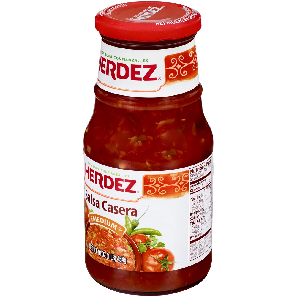 slide 2 of 2, Herdez Casera Medium Salsa 16oz, 16 oz