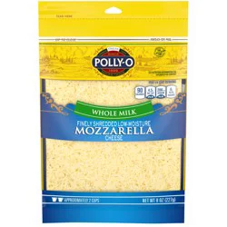 Polly-O Whole Milk Finely Shredded Mozzarella Cheese - 8 oz