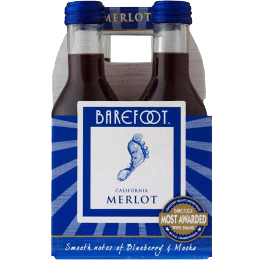 slide 1 of 1, Barefoot Cellars Merlot Single Serve, 187 ml