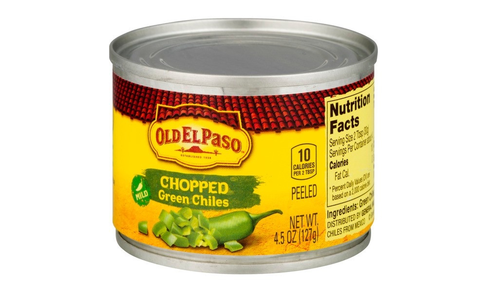 slide 3 of 3, Old El Paso Chopped Peeled Mild Green Chiles 4.5 oz, 4.5 oz