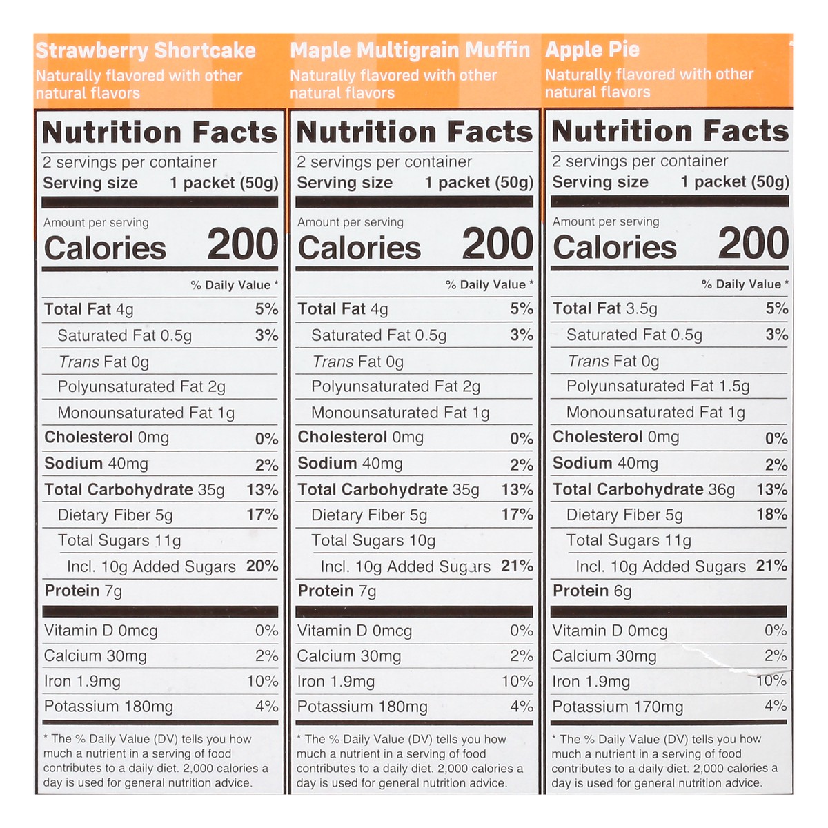 slide 4 of 13, Bakery on Main Superfood Variety Pack Strawberry, Maple & Apple Flavors Instant Oatmeal 6 Ea, 6 ct