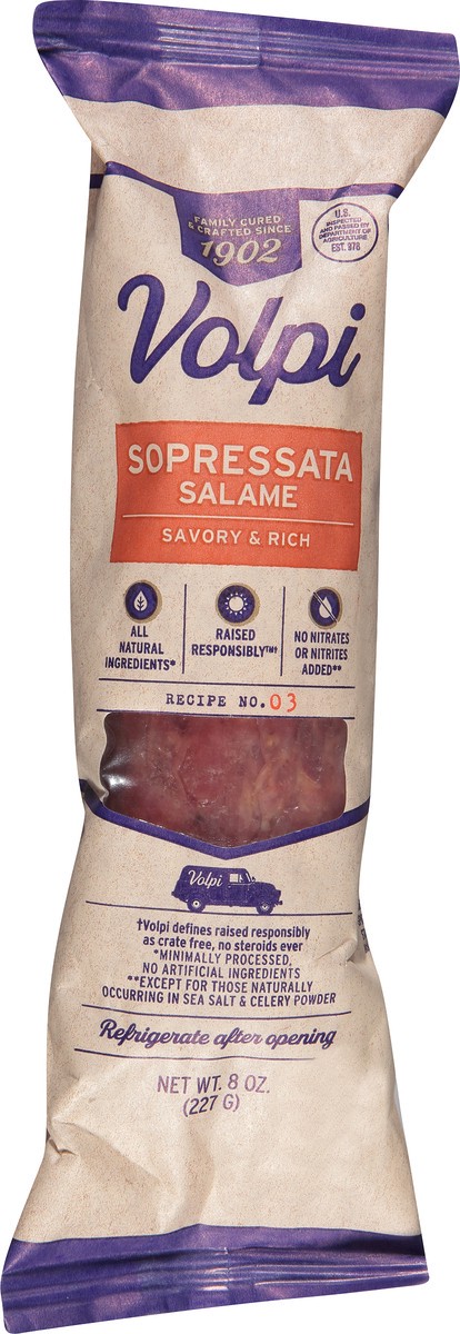 slide 11 of 12, Volpi Sopressata Salami, 8 oz