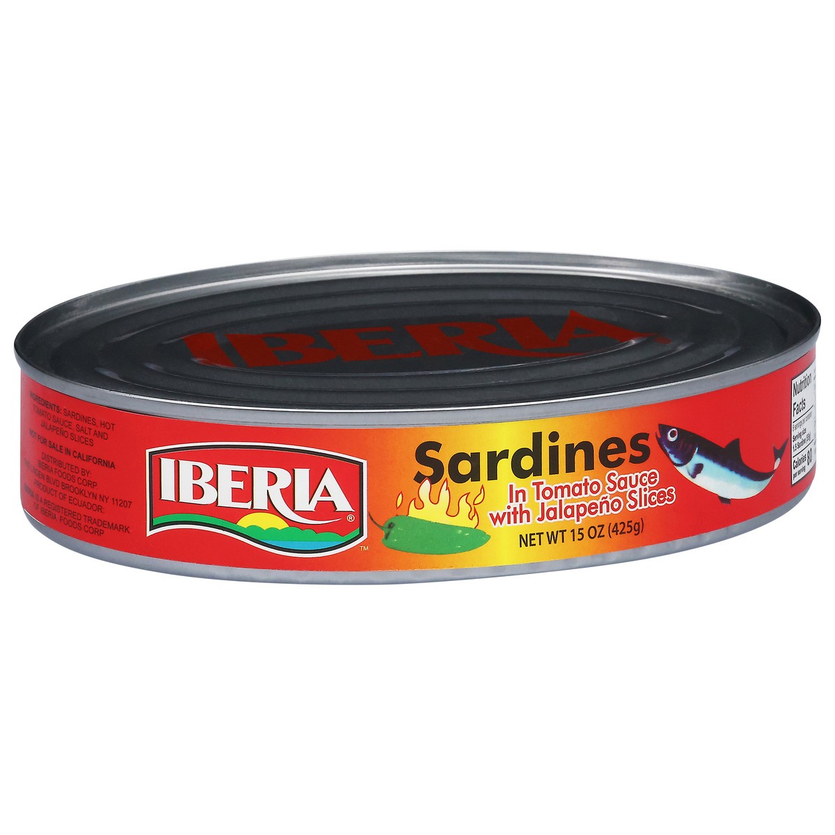 slide 11 of 13, Iberia Sardines in Tomato Sauce with Jalapeno Slices 15 oz, 15 oz