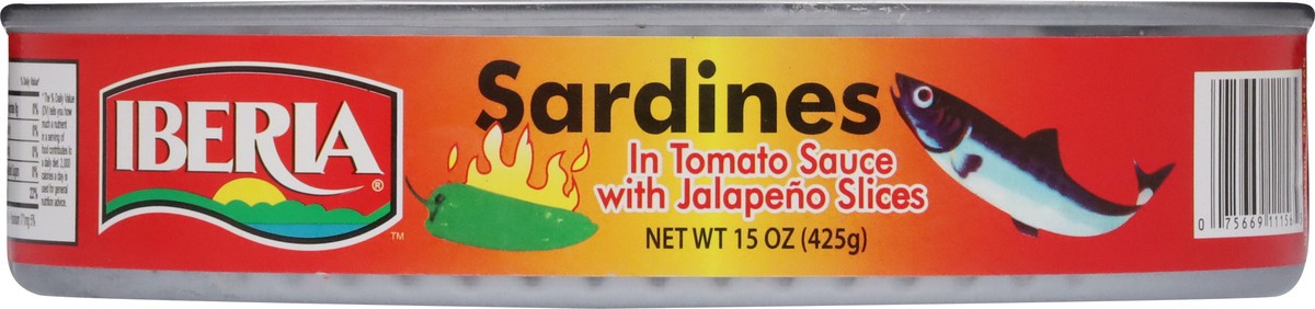 slide 7 of 13, Iberia Sardines in Tomato Sauce with Jalapeno Slices 15 oz, 15 oz