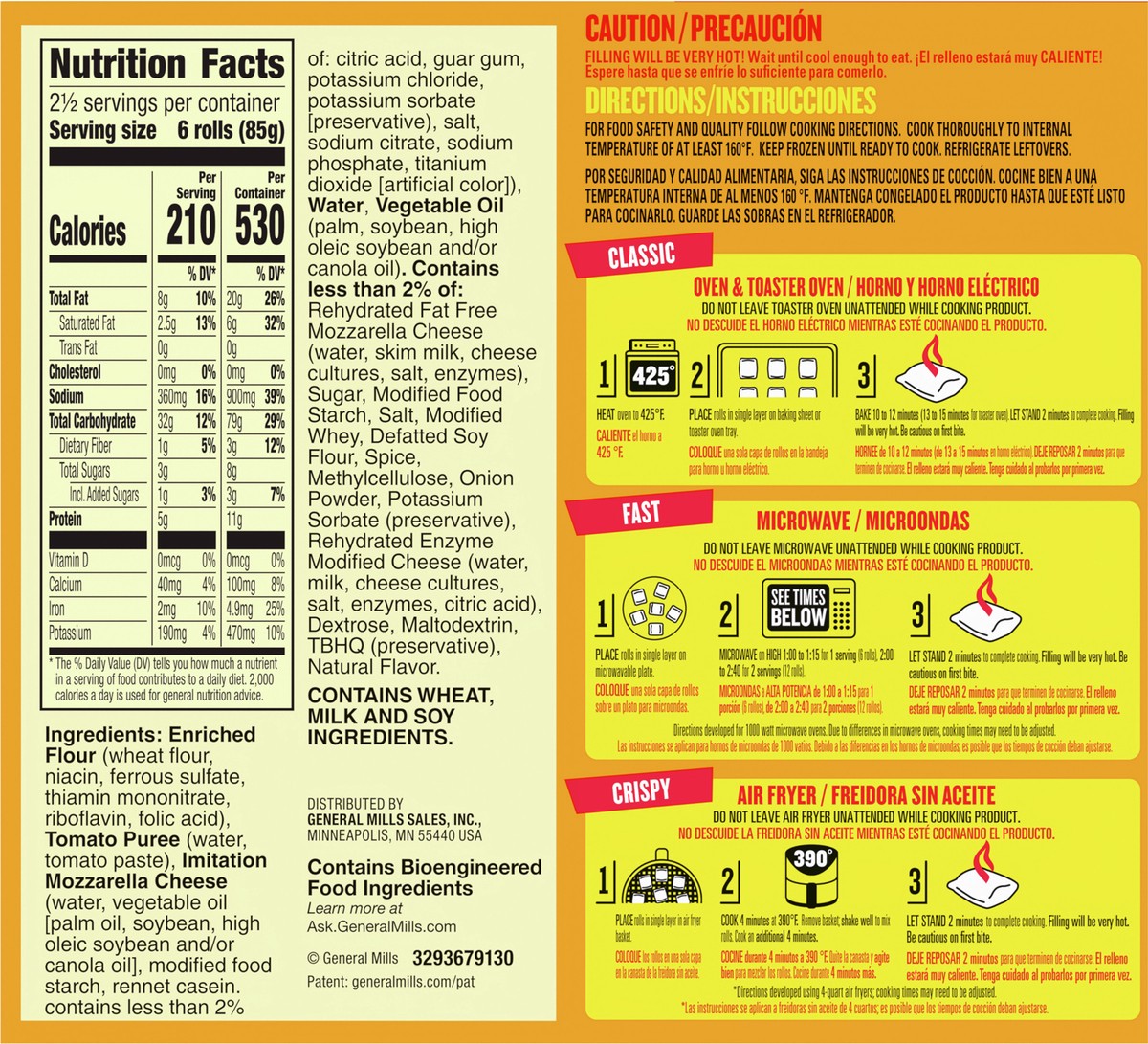 slide 5 of 9, Totino's Pizza Rolls, Cheese, 15 ct, 7.5 oz Bag (frozen), 15 ct