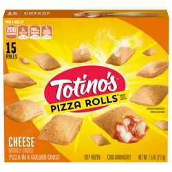 Totino''s Pizza Rolls, Cheese Flavored, Frozen Snacks, 15 Rolls, 7.5 oz