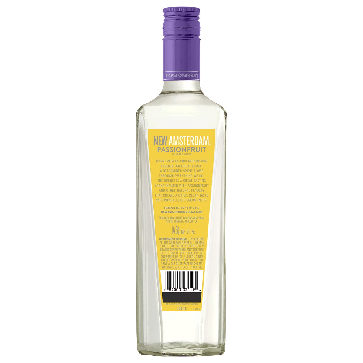slide 3 of 5, New Amsterdam Passionfruit Flavored Vodka 750mL, 750 ml