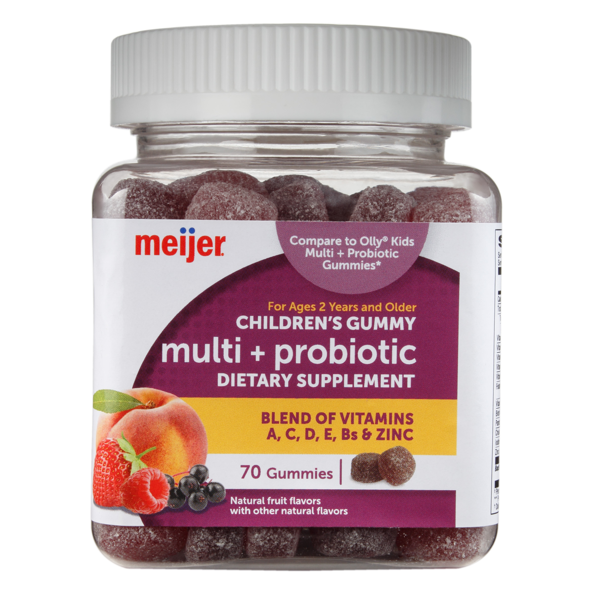 slide 1 of 3, Meijer Kids Multi + Probiotic Gummy, 70 ct