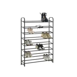 Rh 8-Tier 40 Pair Shoe Rack Gray
