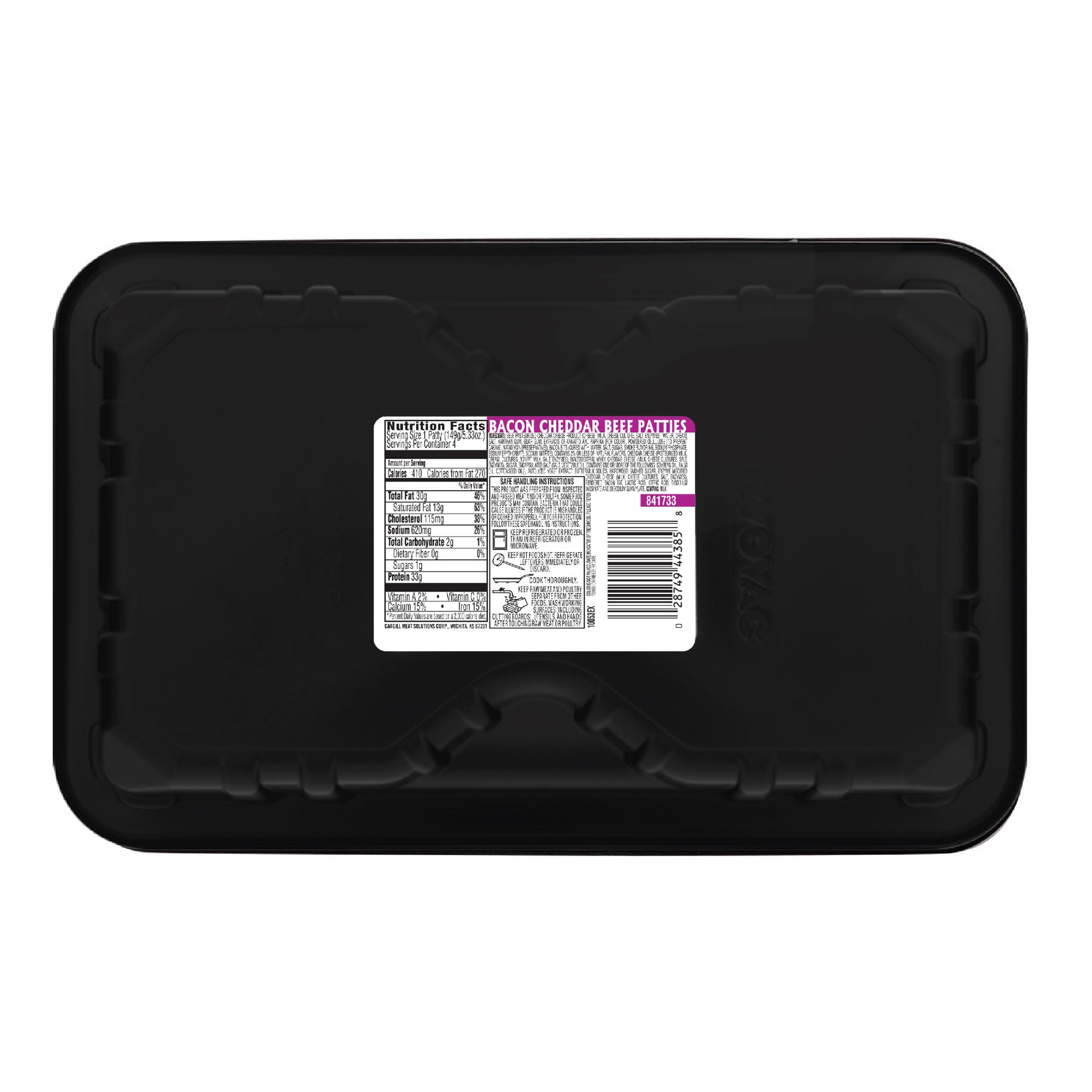 slide 2 of 2, Today's Kitchen Bacon Cheddar Beef Patties, 1.33 lb