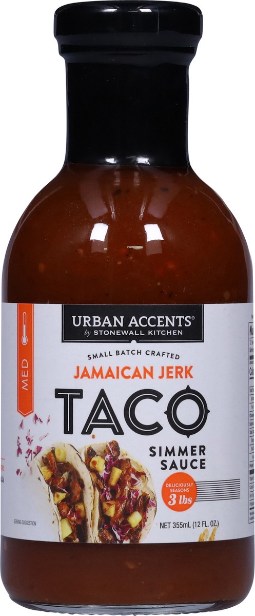 slide 7 of 14, Urban Accents Taco Jamaican Jerk Simmer Sauce 12 fl oz, 12 fl oz