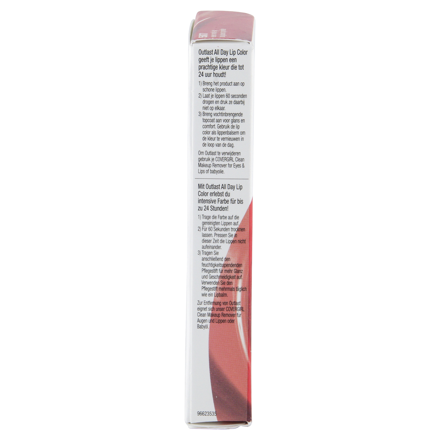 slide 2 of 3, Covergirl Outlast All-Day Lip Color With Topcoat, Ever Red-Dy 507,1.9g 0.06 oz/ 2.3ml 0.07 fl oz, 0.06 oz