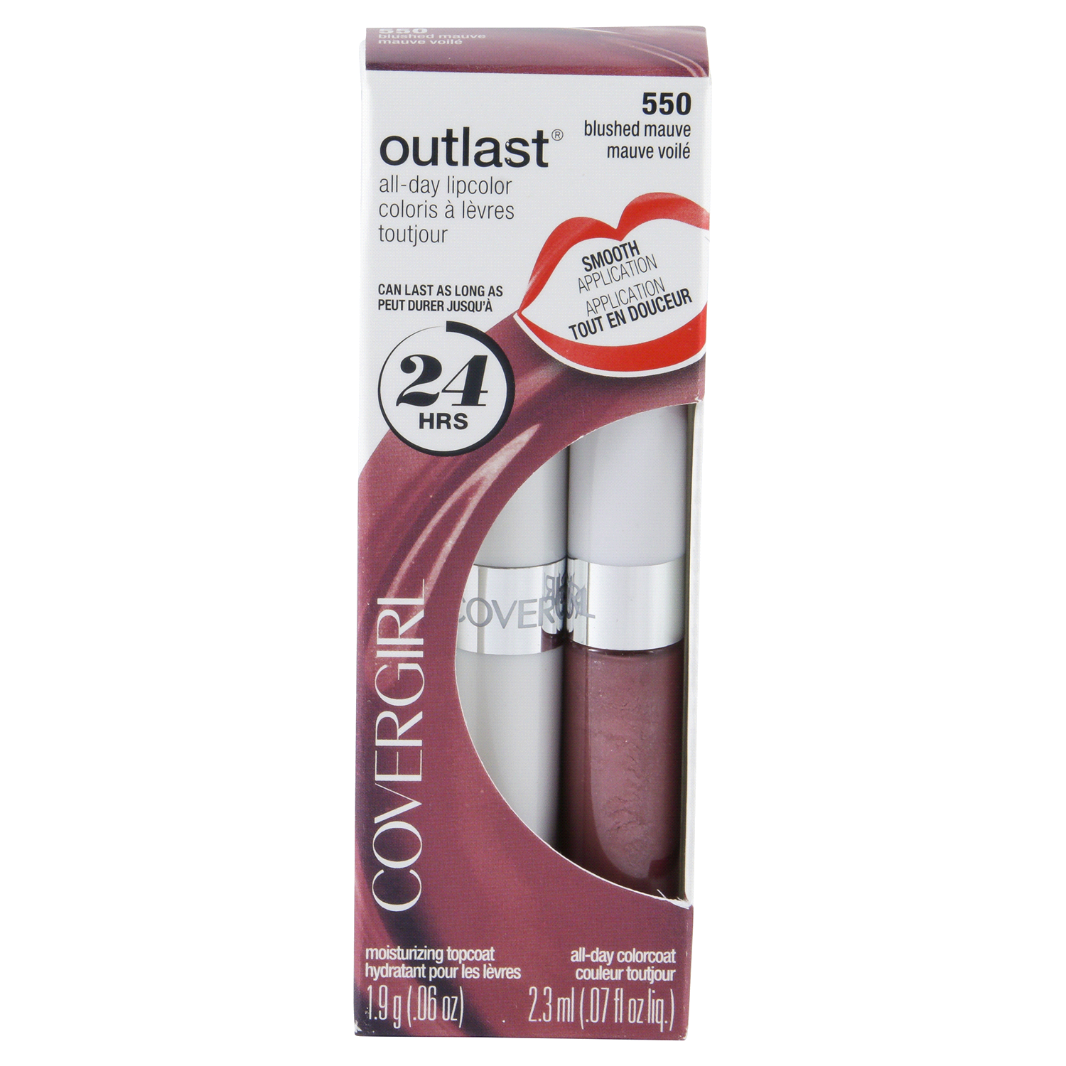 slide 1 of 3, Covergirl Outlast All-Day Lipcolor - 550 Blushed Mauve, 1 ct