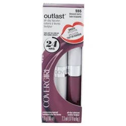 Covergirl Outlast All-Day Lip Color With Topcoat, Blossom Berry 555, 1.9g 0.06 oz/ 2.3ml 0.07 fl oz