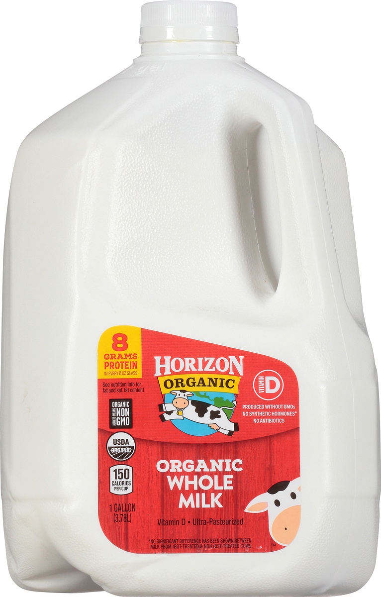 slide 3 of 10, Horizon Organic Whole High Vitamin D Milk, 128 fl oz