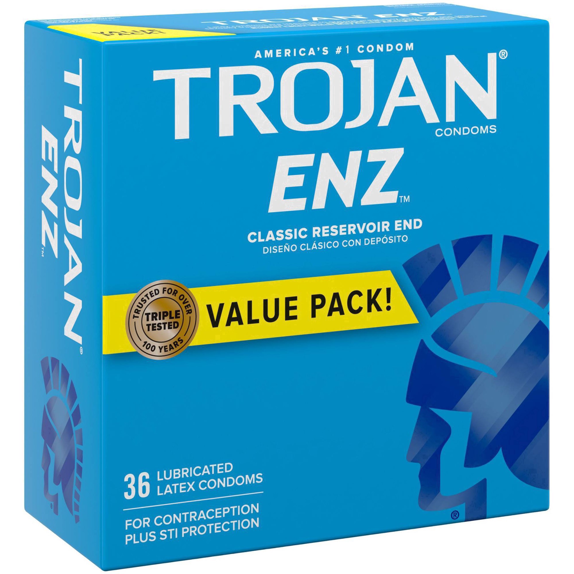 slide 11 of 60, Trojan ENZ for Contraception and STI Protection Lubricated Condoms - 36ct, 36 ct