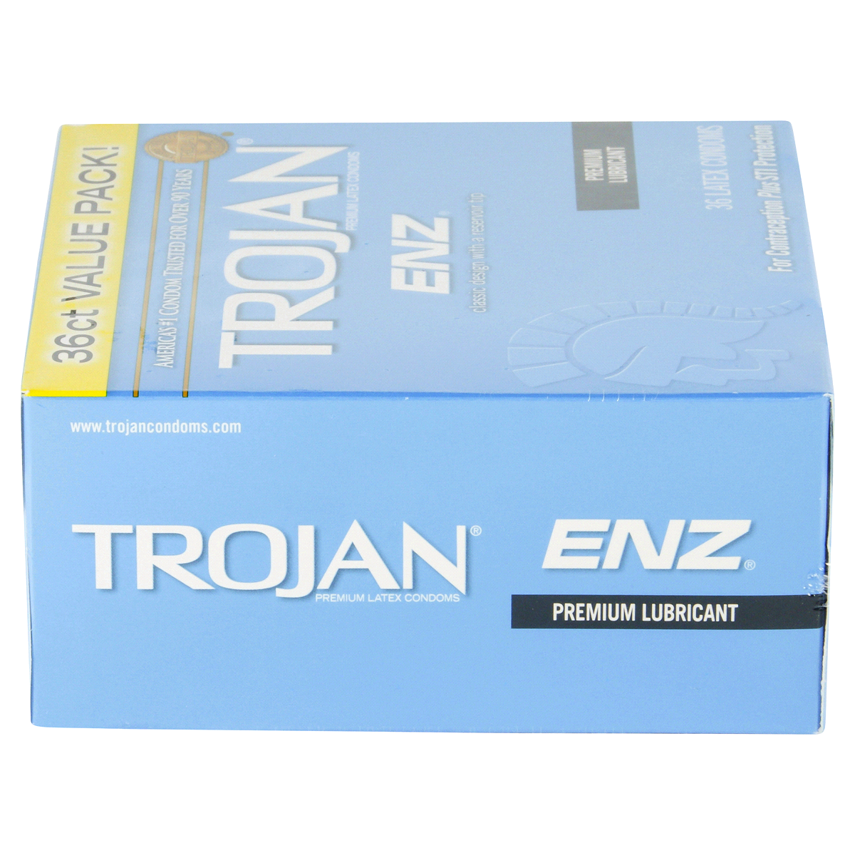 slide 25 of 60, Trojan ENZ for Contraception and STI Protection Lubricated Condoms - 36ct, 36 ct