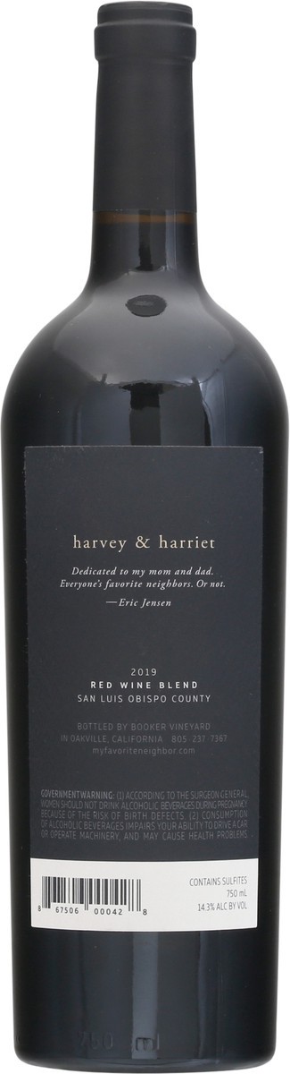 slide 8 of 9, Harvey & Harriet Red Blend Red Wine, 750 ml