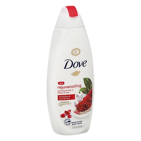 slide 1 of 1, Dove Go Fresh Body Wash Rejuvenating Pomegranate & Lemon Verbena Scent, 22 fl oz