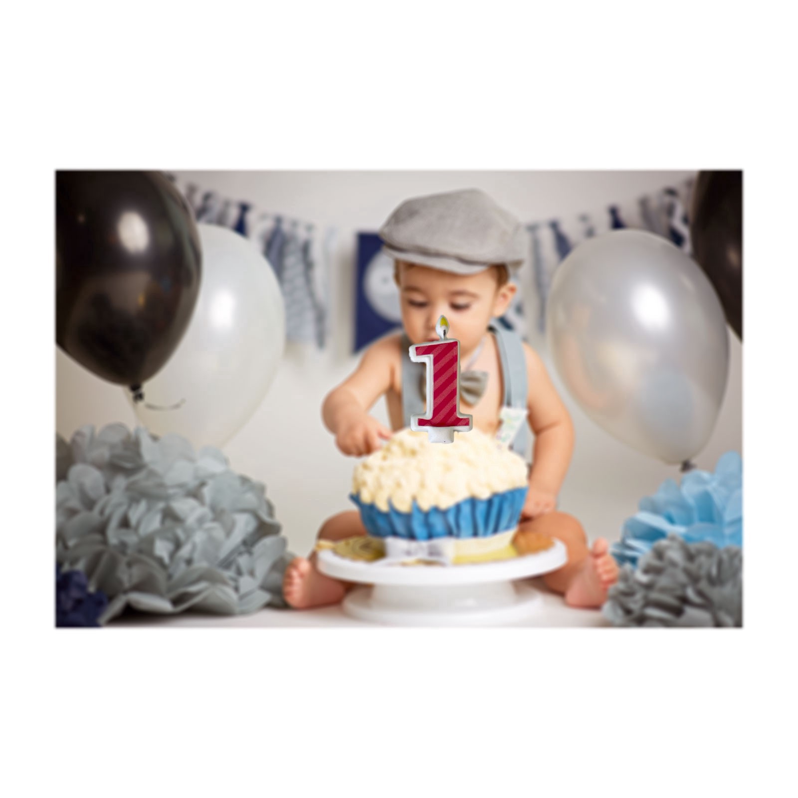 slide 2 of 4, Birthday Number Candle Puffy Stickers By Recollections, 3.875 in x 6.875 in