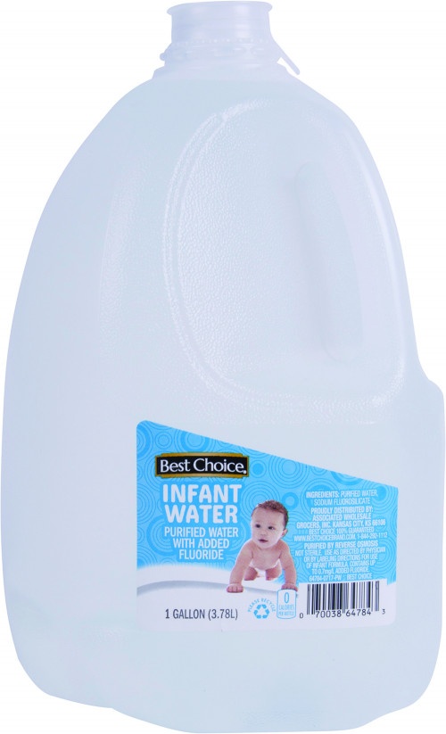 slide 1 of 1, Best Choice Infant Water Purified Water With Fluoride - 128 oz, 128 oz