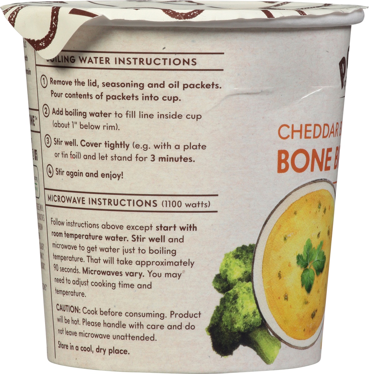 slide 7 of 11, Power Provisions Bone Broth Soup Cheddardar Broccoli, 1.4 oz