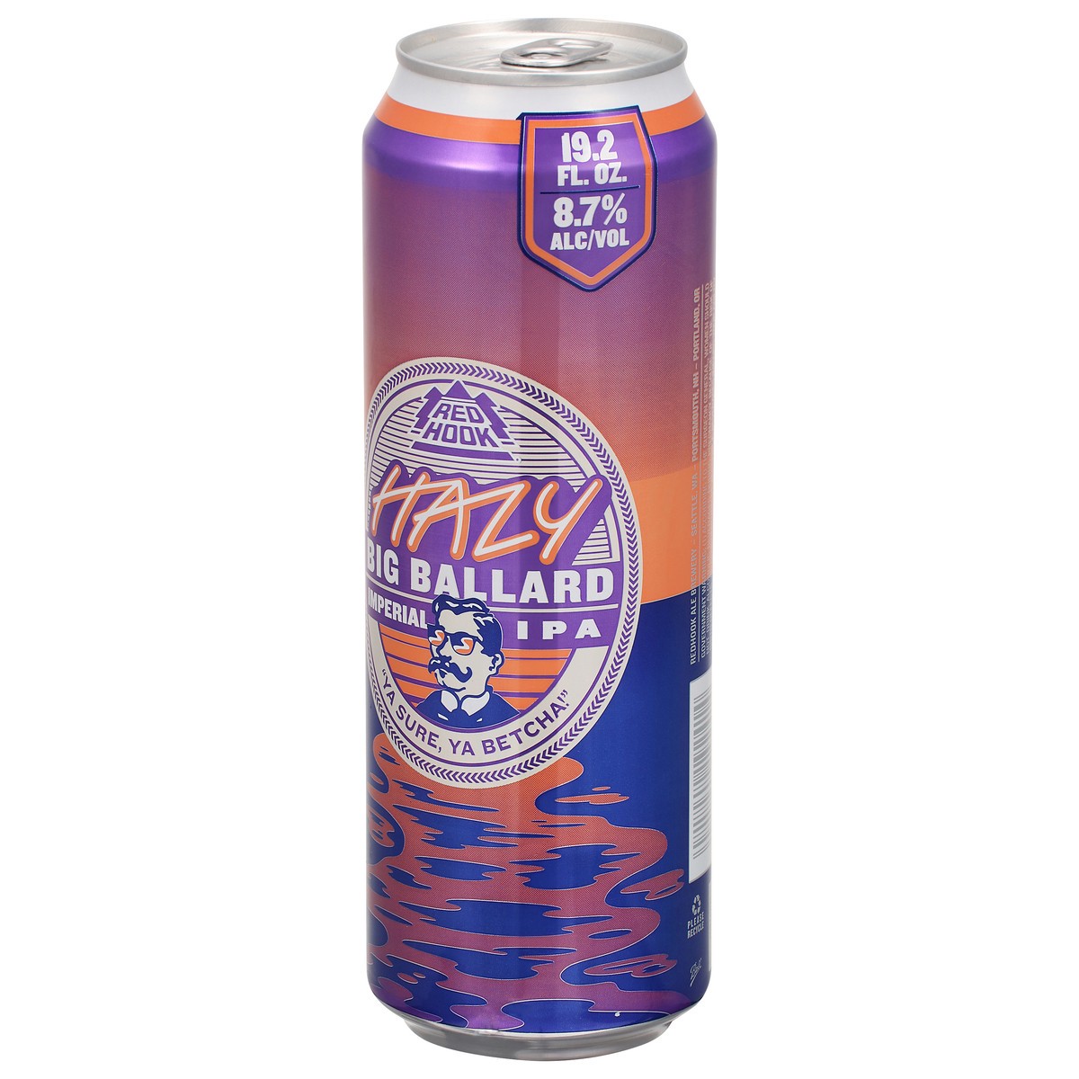 slide 7 of 9, Redhook Big Ballard Hazy Imperial IPA Beer 19.2 fl oz, 19.2 fl oz