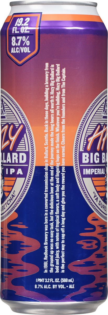 slide 3 of 9, Redhook Big Ballard Hazy Imperial IPA Beer 19.2 fl oz, 19.2 fl oz