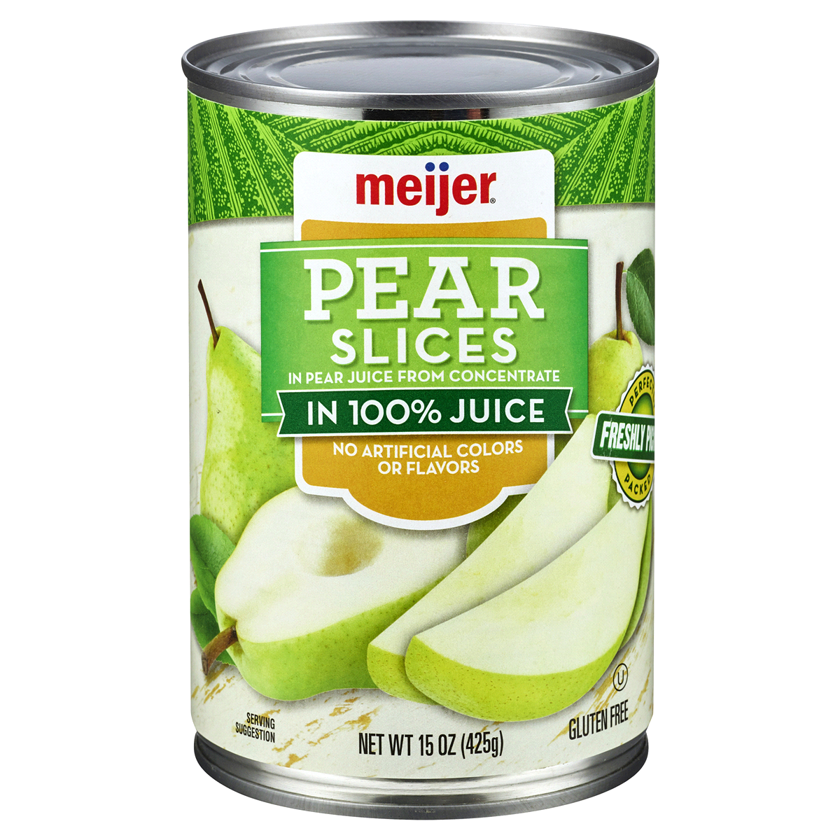 slide 1 of 9, Meijer Pear Slices in 100% Juice, 15 oz