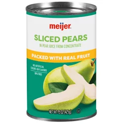 Meijer Pear Slices in 100% Juice - 15 oz