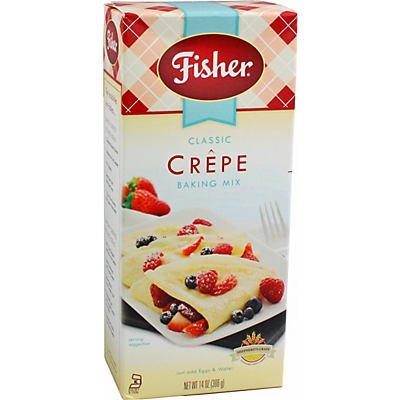slide 1 of 1, Fisher Baking Mix Classic Crepe, 14 oz