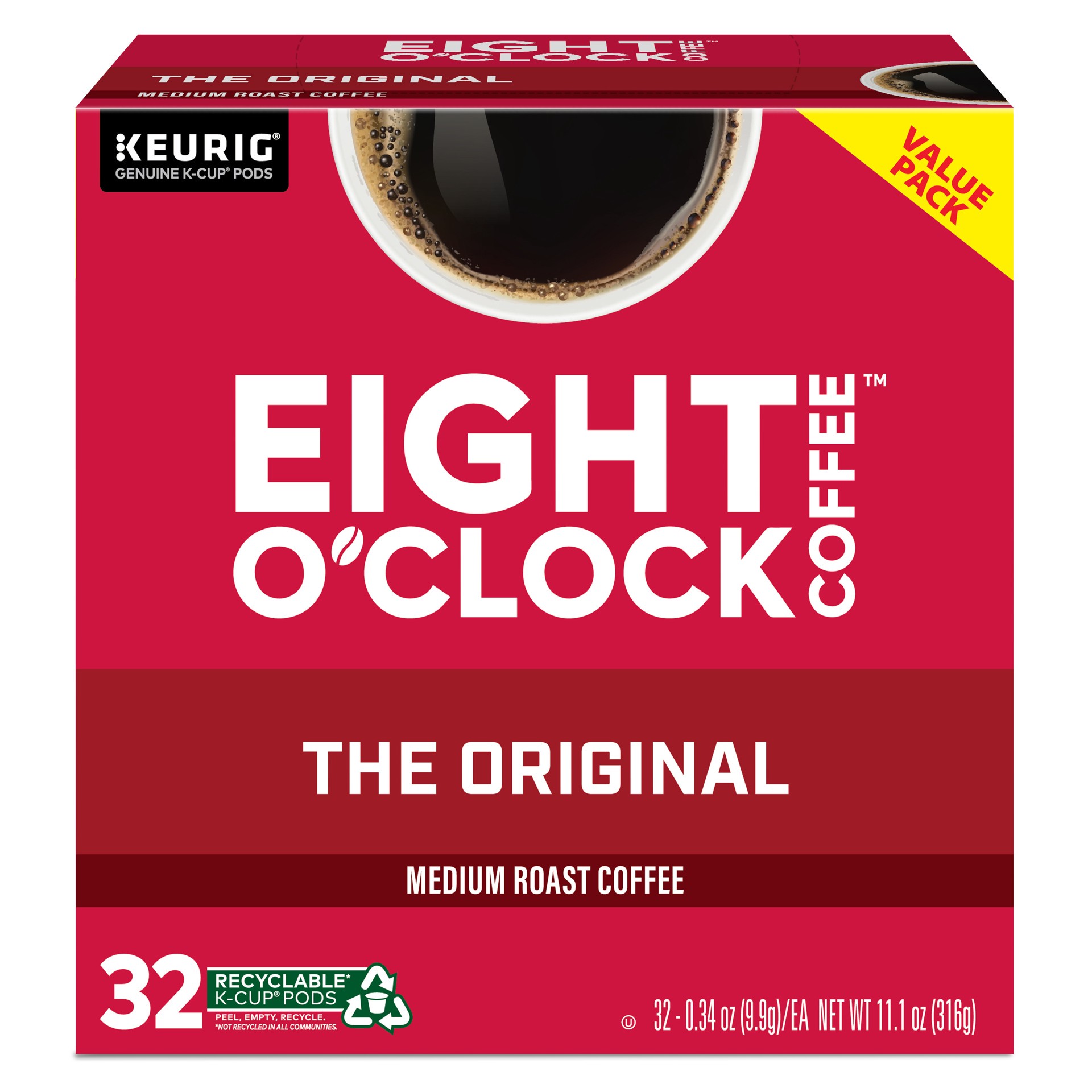 slide 3 of 5, Eight O'Clock Coffee The Original Medium Roast Pods - 32 ct, 32 ct