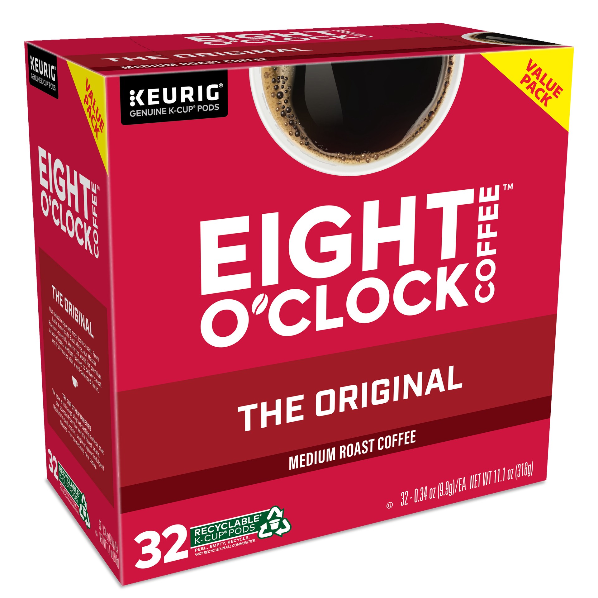 slide 4 of 5, Eight O'Clock Coffee The Original Medium Roast Pods - 32 ct, 32 ct