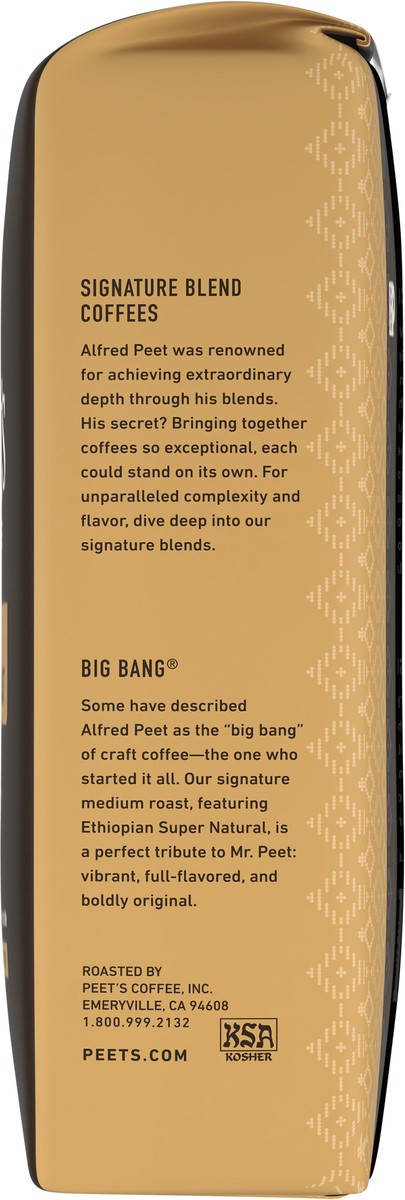 slide 9 of 9, Peet's Coffee Ground Medium Roast Big Bang Coffee 18 oz, 18 oz