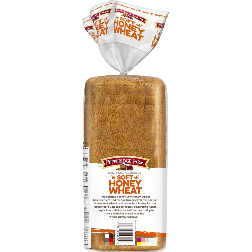 slide 4 of 6, Pepperidge Farm Bread, Soft, Honey Wheat, 20 oz