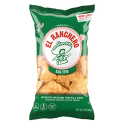 El Ranchero Salted Tortilla Chips 14 oz