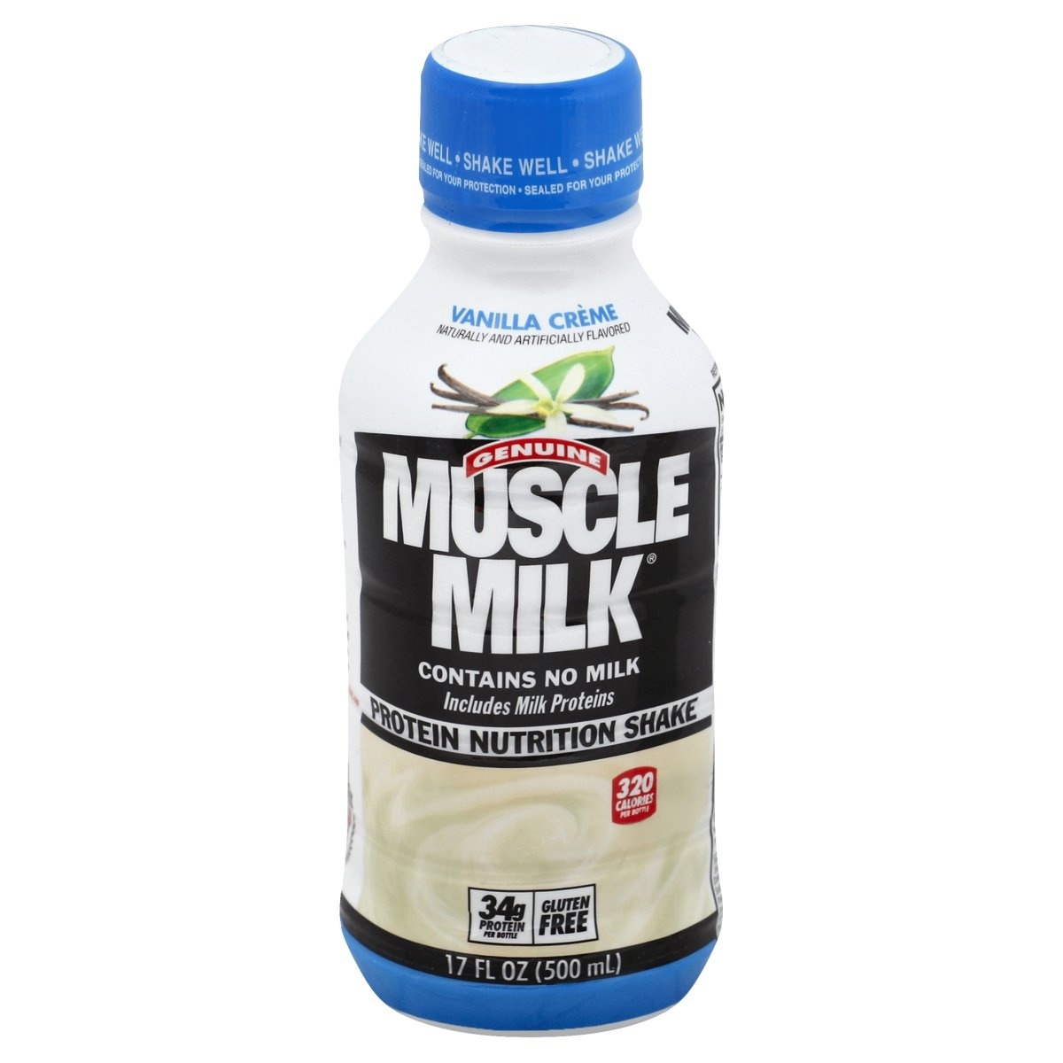 slide 1 of 4, Muscle Milk 12/17Oz Vanilla, 17 oz