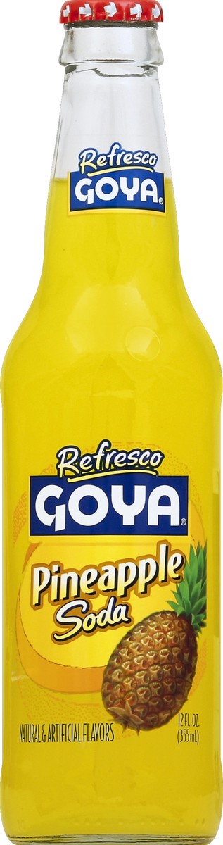 slide 3 of 4, Goya Refresco Pineapple Soda - 12 oz, 12 oz