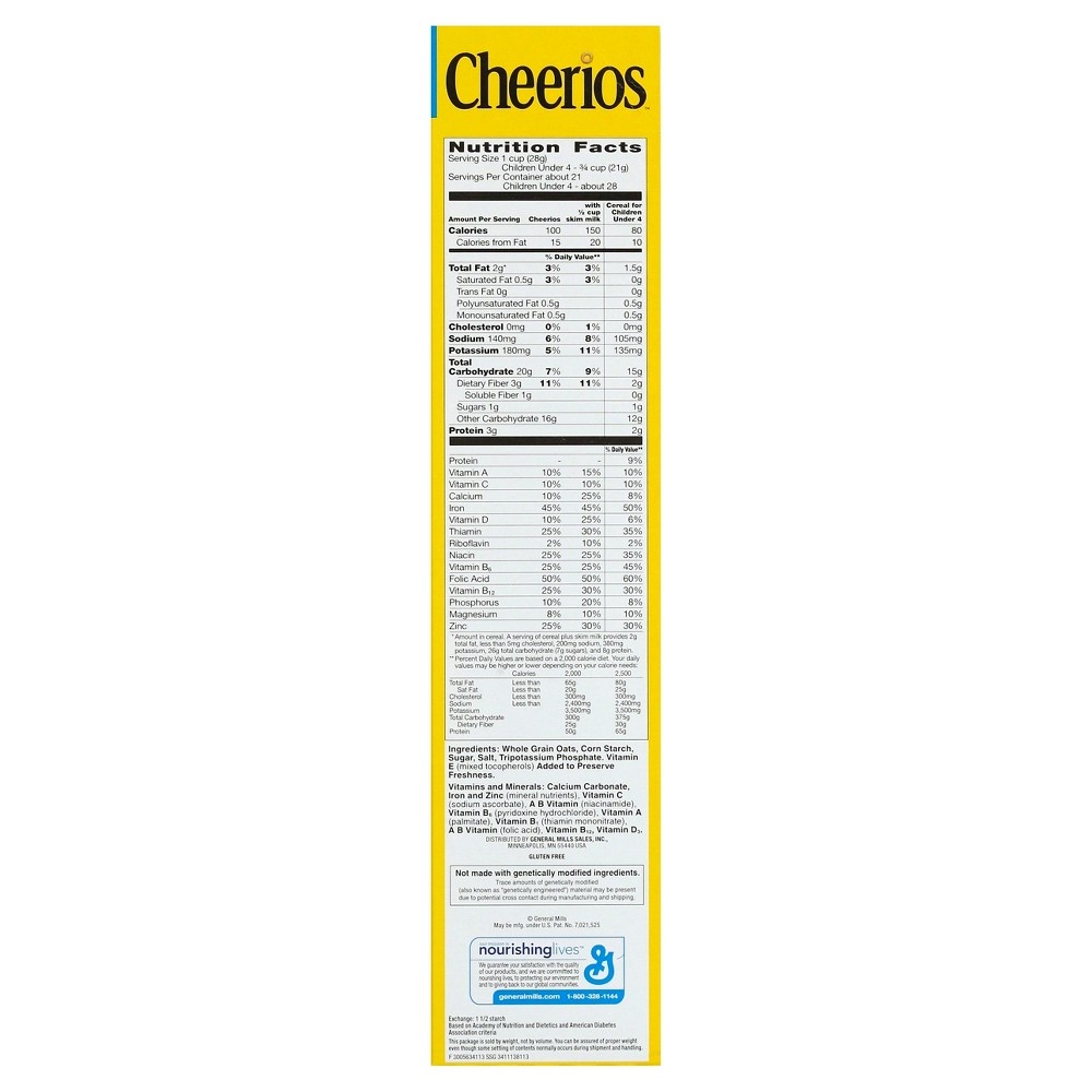 slide 3 of 4, Cheerios Cereal, Limited Edition Happy Heart Shapes, Heart Healthy Cereal with Whole Grain Oats, Giant Size, 20 oz, 20 oz