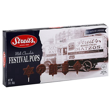 slide 1 of 1, Streit's Milk Chocolate Festival Pops, 1.8 oz