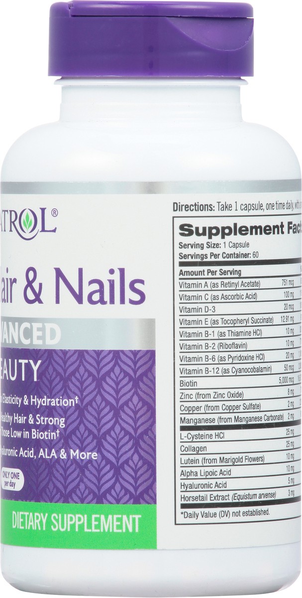 slide 3 of 14, Natrol Advanced Beauty Capsules Skin, Hair & Nails 60 ea, 60 ct