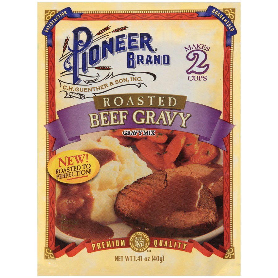 slide 1 of 6, Pioneer Roasted Beef Gravy Gravy Mix 1.41 oz, 1.41 oz