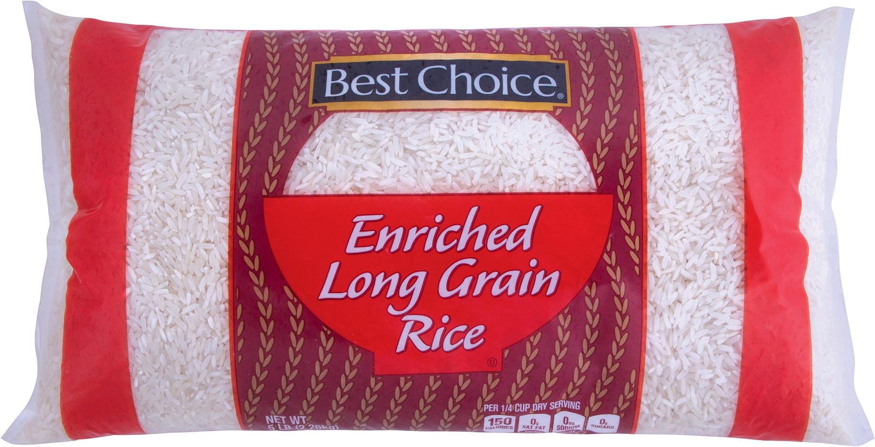 slide 1 of 1, Best Choice Long Grain Rice, 5 lb