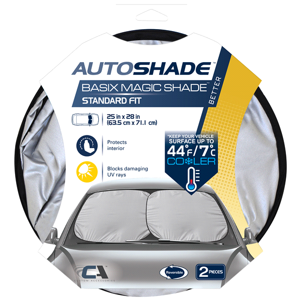 slide 1 of 1, Auto Expressions Basix Auto Shade Magic Shade Standard, 1 ct