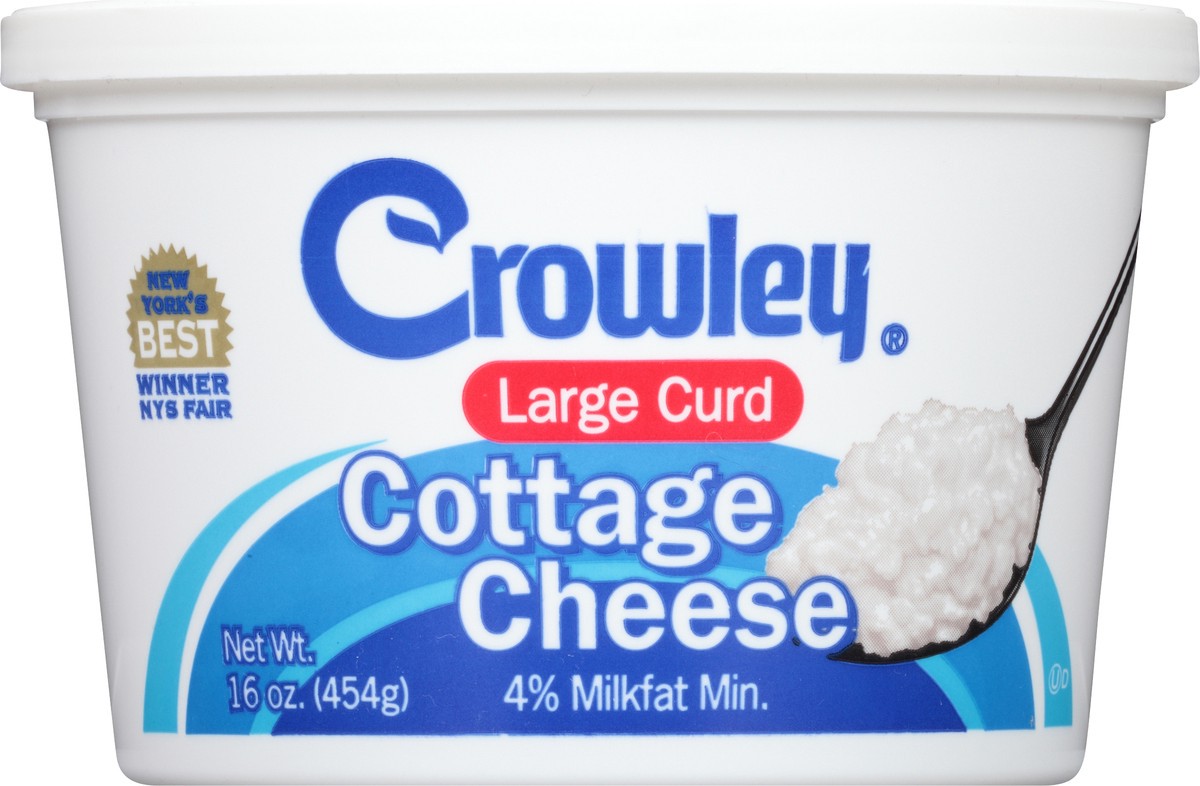 slide 6 of 8, Crowley Large Curd Cottage Cheese- 16 oz, 16 oz