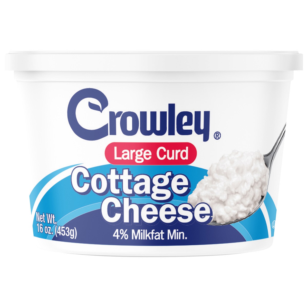 slide 1 of 8, Crowley Large Curd Cottage Cheese- 16 oz, 16 oz